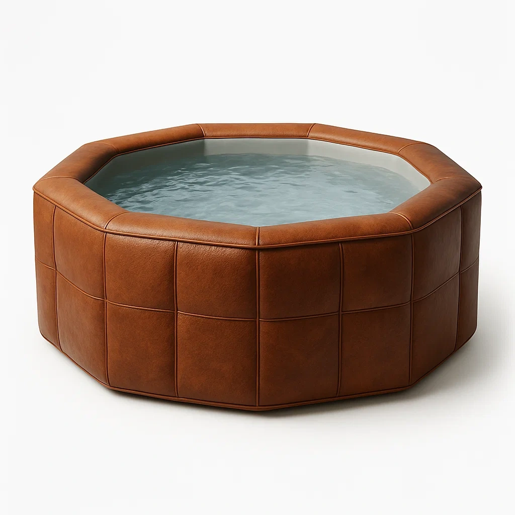 Spa rigide 210x210x70 cm brun/gris 4 personnes DNuzxnf404ht-Meuzen