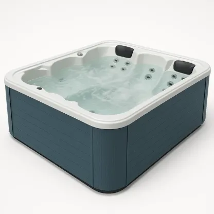 Spa rigide 210x185x95 cm bleu foncé/blanc 2 personnes okqJIsz405OE-Meuzen