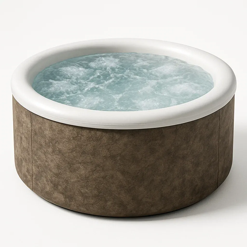 Spa rigide 180x80 cm marron/blanc 4 personnes XhDSlpK406SM-Meuzen