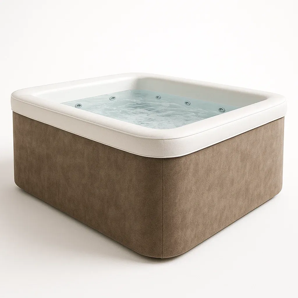 Spa rigide 180x180x65 cm, Beige/Blanc, 2 personnes syARZGE408Jd-Meuzen