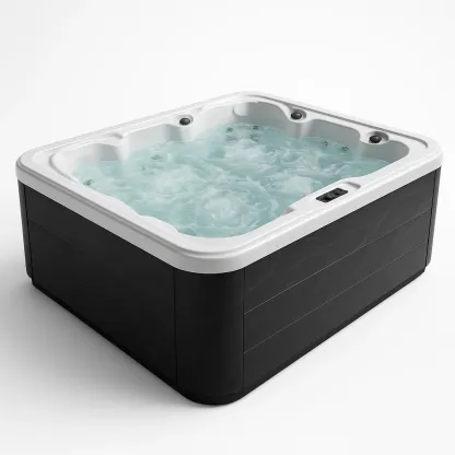 Spa rigide 210x210x85 cm noir/blanc 4 personnes OXPexAA410ka-Meuzen