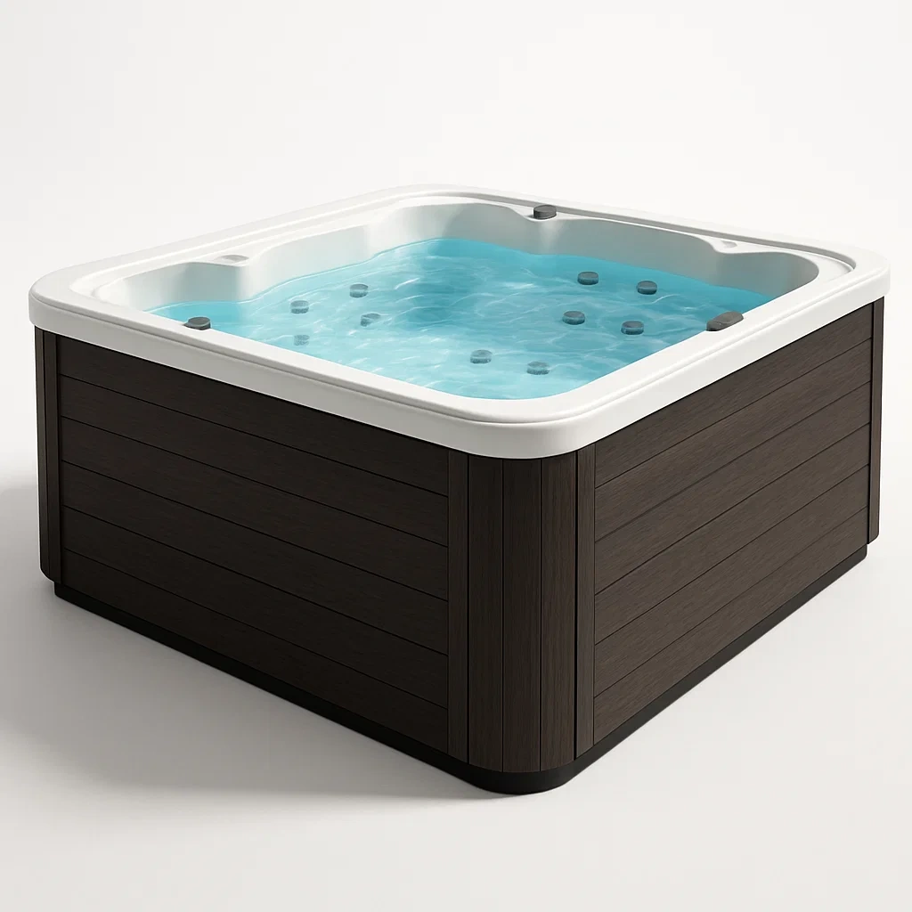 Spa rigide 210x210x90 cm marron foncé/blanc pour 4 personnes ywxPeYb362oB-Meuzen
