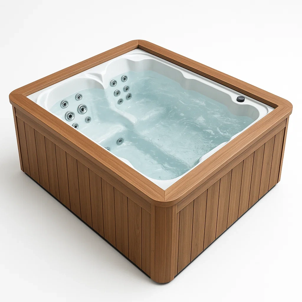 Spa rigide 200x160x80 cm blanc/bois clair 2 personnes yOzrPnY416nd-Meuzen