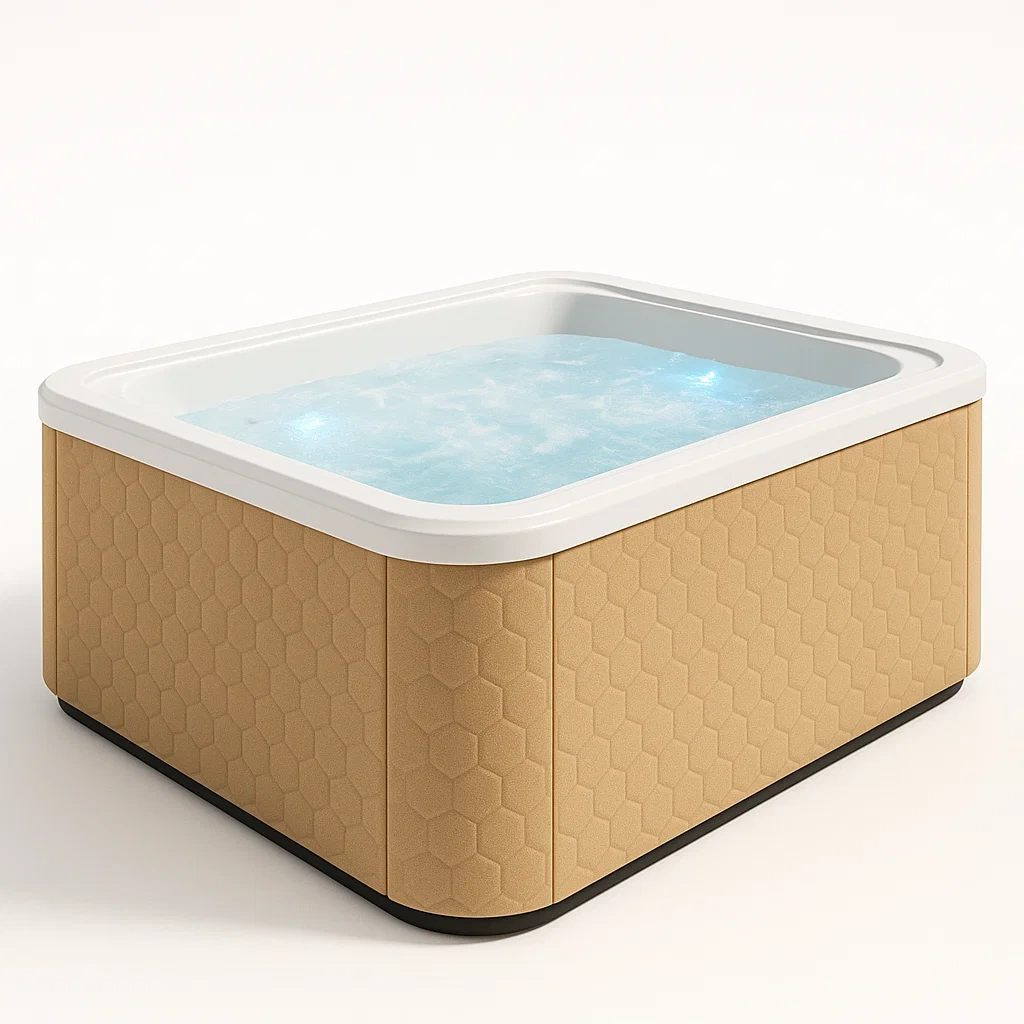 Spa rigide 180x120x65 cm, Beige/Blanc, 2 personnes IoajAqp420ZQ-Meuzen