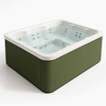 Spa rigide 210x180x92 cm vert/blanc 4 personnes UkrABAq424Im-Meuzen