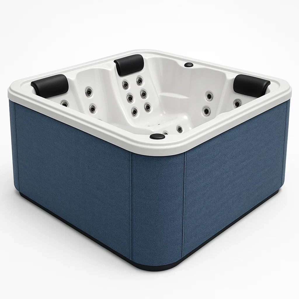 Spa rigide 210x210x85 cm Bleu/Blanc pour 3 personnes jUJSVDf425vA-Meuzen