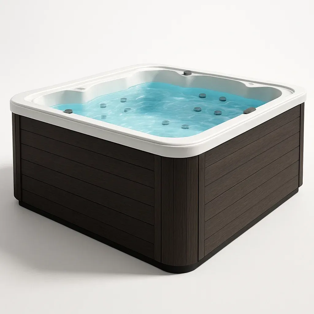 Spa rigide 210x210x90 cm marron foncé/blanc pour 4 personnes ywxPeYb362oB-Meuzen