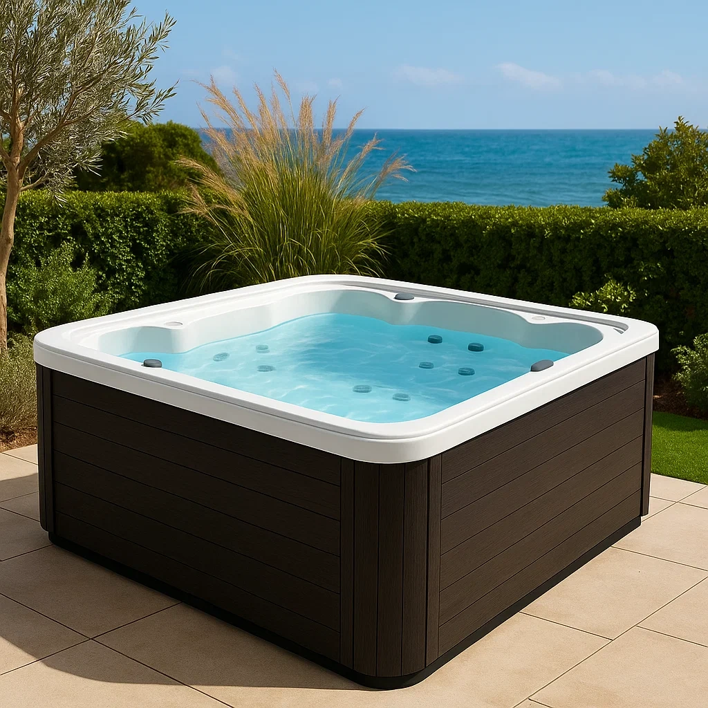 Spa rigide 210x210x90 cm marron foncé/blanc pour 4 personnes ywxPeYb362oB-Meuzen