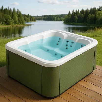 Spa rigide 185x135x75 cm vert/blanc pour 2 personnes GBEUZjP380Uz-Meuzen