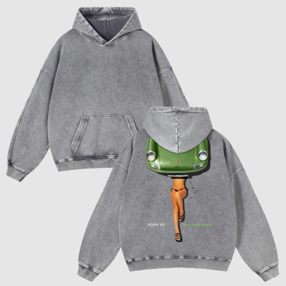 The Dream Model 911 Unisex Fit Vintage Washed Hoodie