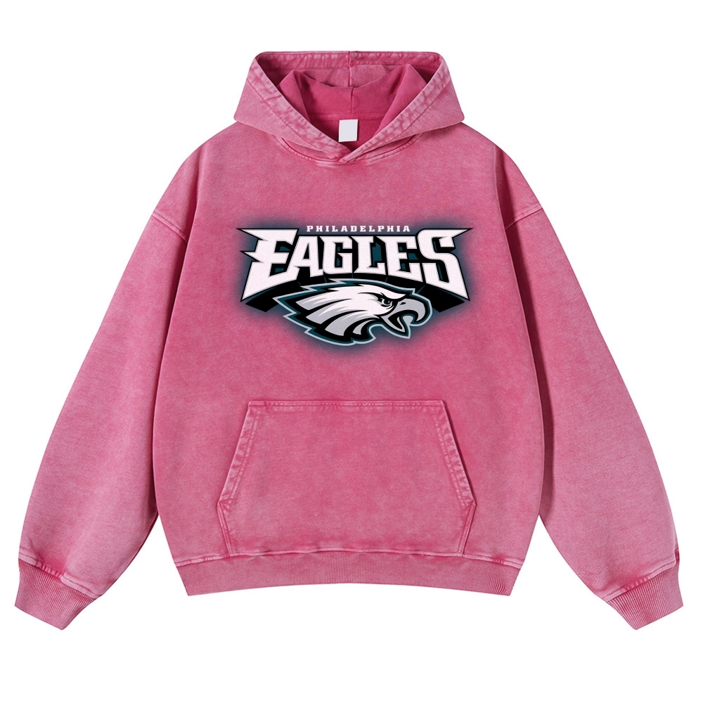 Casual Washed Hoodie|EAGLES