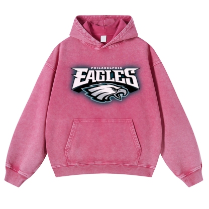 Casual Washed Hoodie|EAGLES