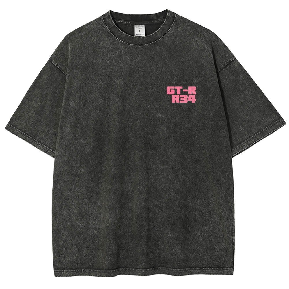 GT-R R34 Racing Unisex Fit Washed T-Shirt – Apexpitshop