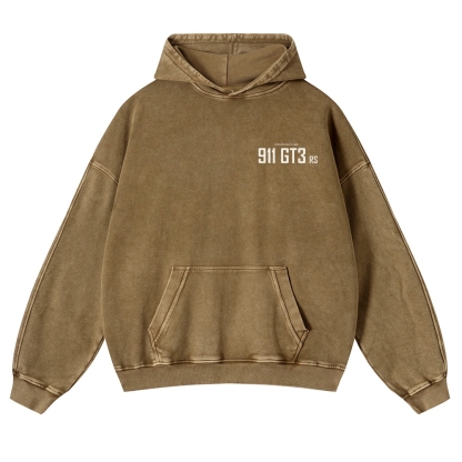 Nürburgring Racing Poster Unisex Fit Vintage Washed Hoodie