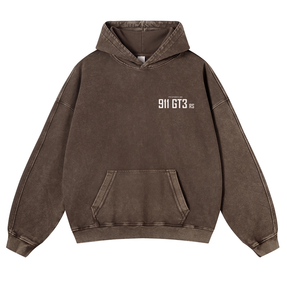 Nürburgring Racing Poster Unisex Fit Vintage Washed Hoodie