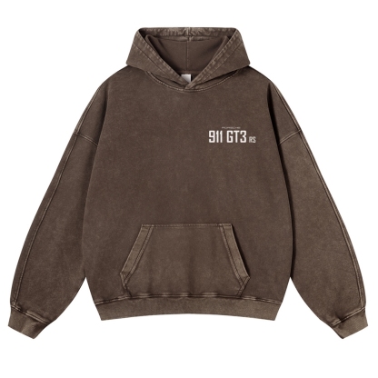 Nürburgring Racing Poster Unisex Fit Vintage Washed Hoodie