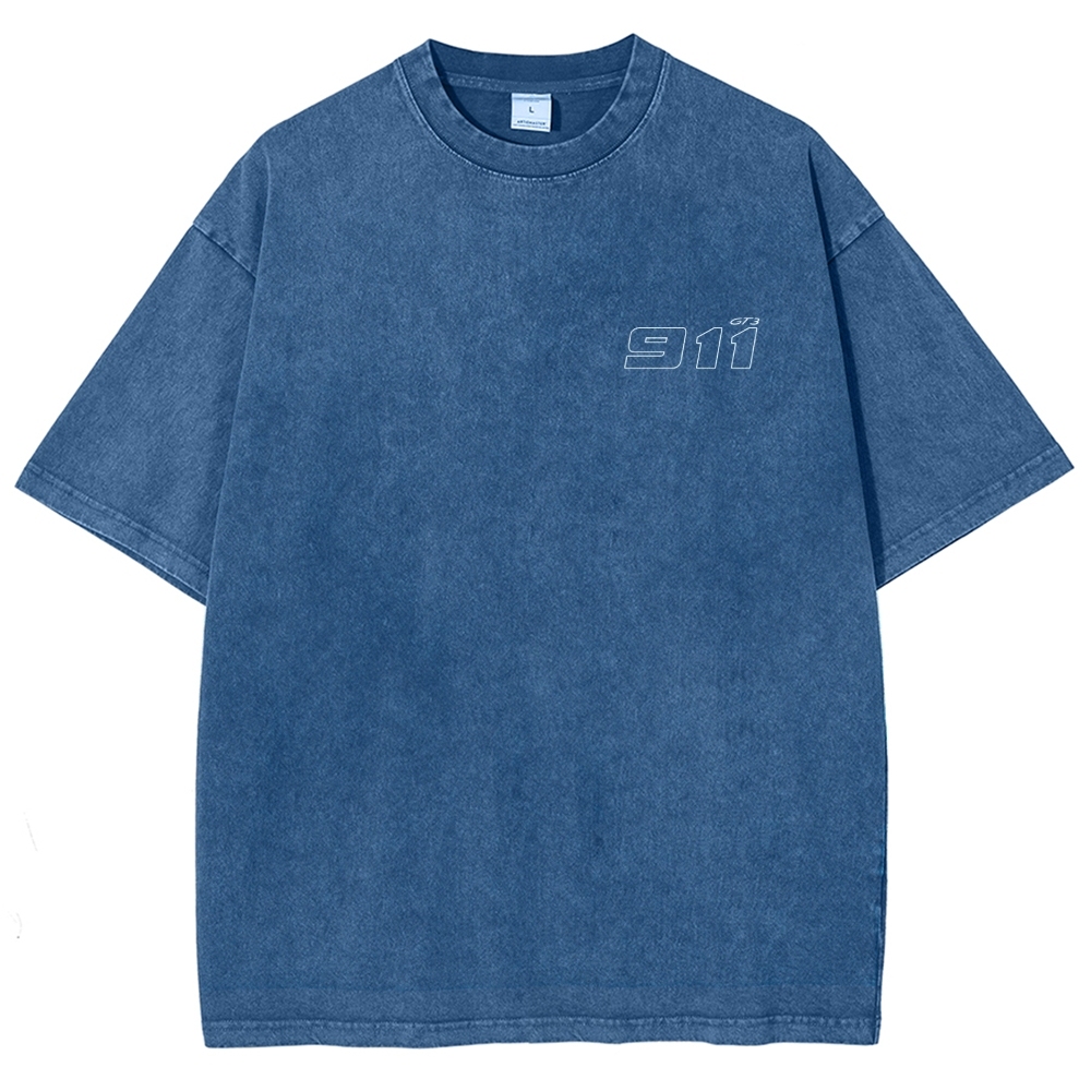 911 GT3 Racing Unisex Fit Washed T-Shirt