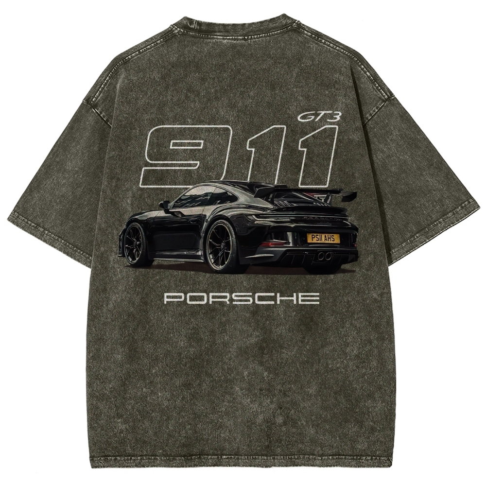 911 GT3 Racing Unisex Fit Washed T-Shirt