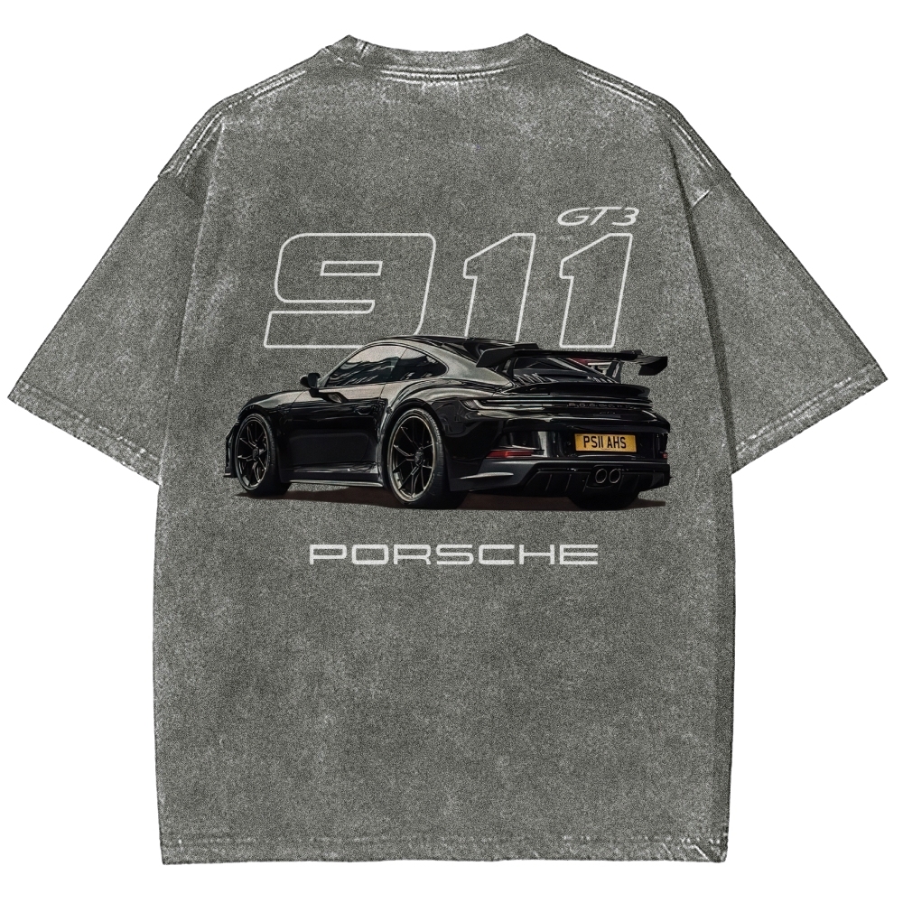 911 GT3 Racing Unisex Fit Washed T-Shirt
