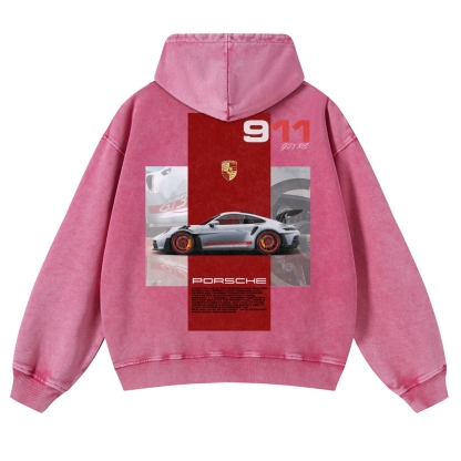 911 GT3 RS Racing Unisex Fit Vintage Washed Hoodie