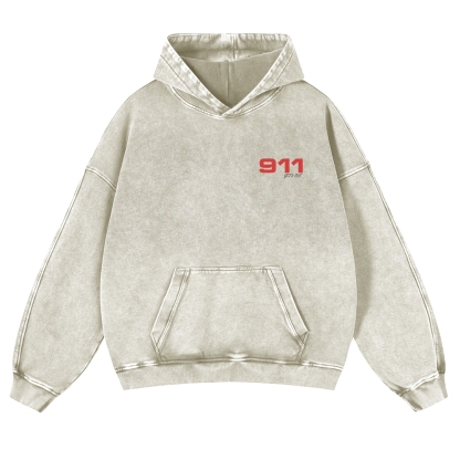 911 GT3 RS Racing Unisex Fit Vintage Washed Hoodie