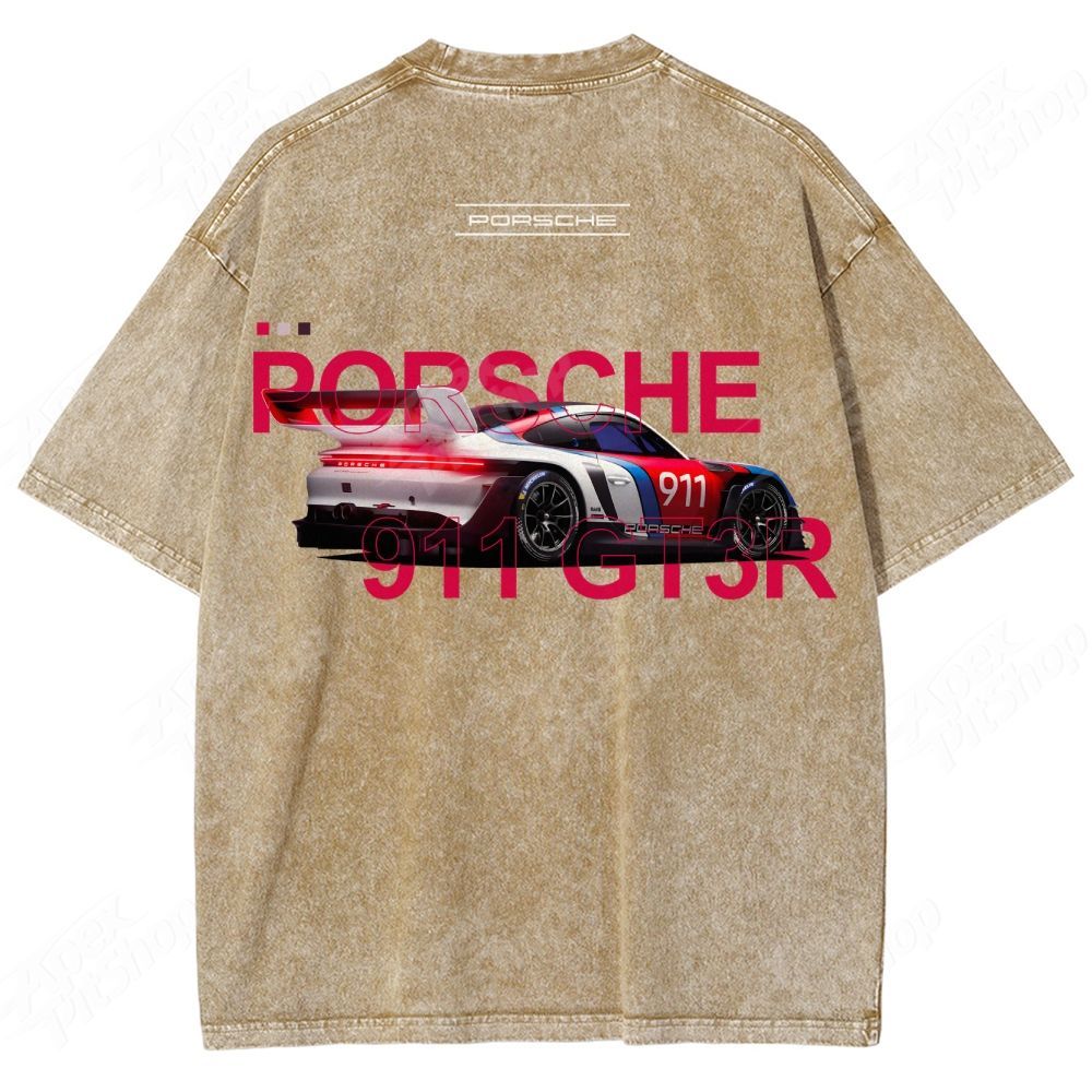 Custom Car Print T-Shirt · Show Your Uniqueness Unisex Fit Washed T-Shirt