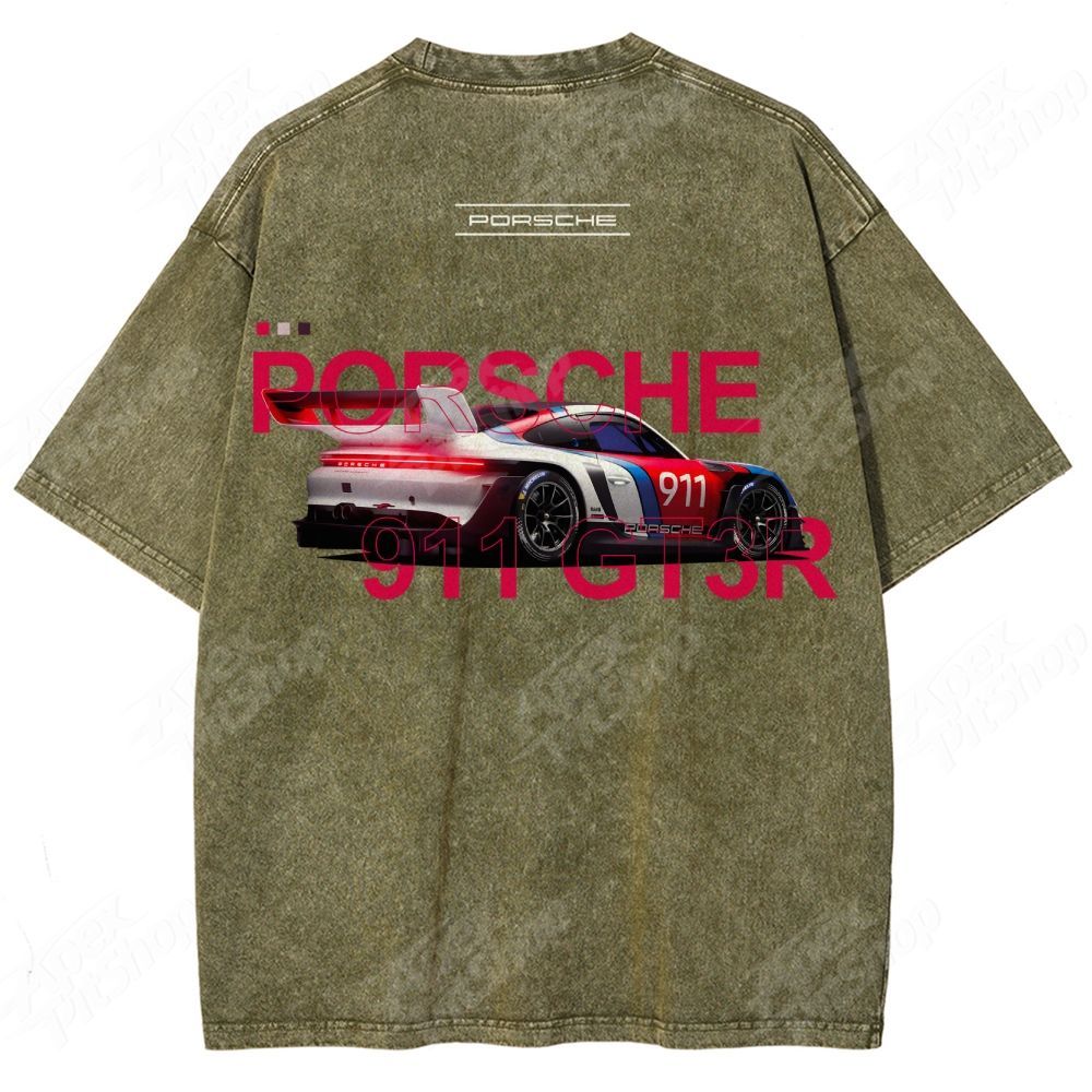 Custom Car Print T-Shirt · Show Your Uniqueness Unisex Fit Washed T-Shirt