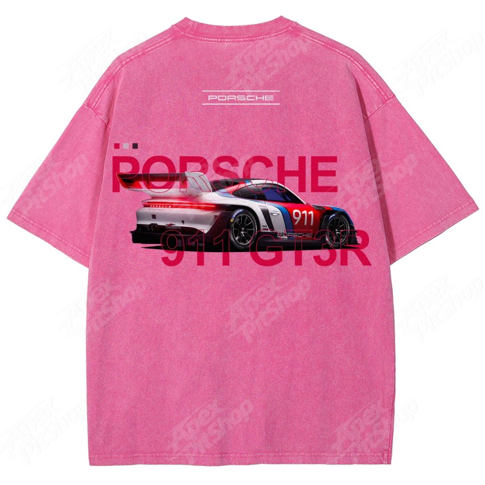 Custom Car Print T-Shirt · Show Your Uniqueness Unisex Fit Washed T-Shirt