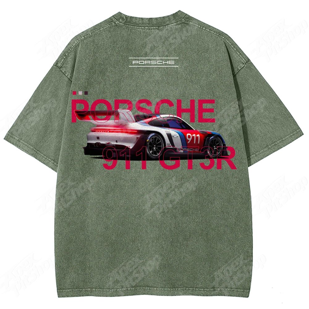 Custom Car Print T-Shirt · Show Your Uniqueness Unisex Fit Washed T-Shirt