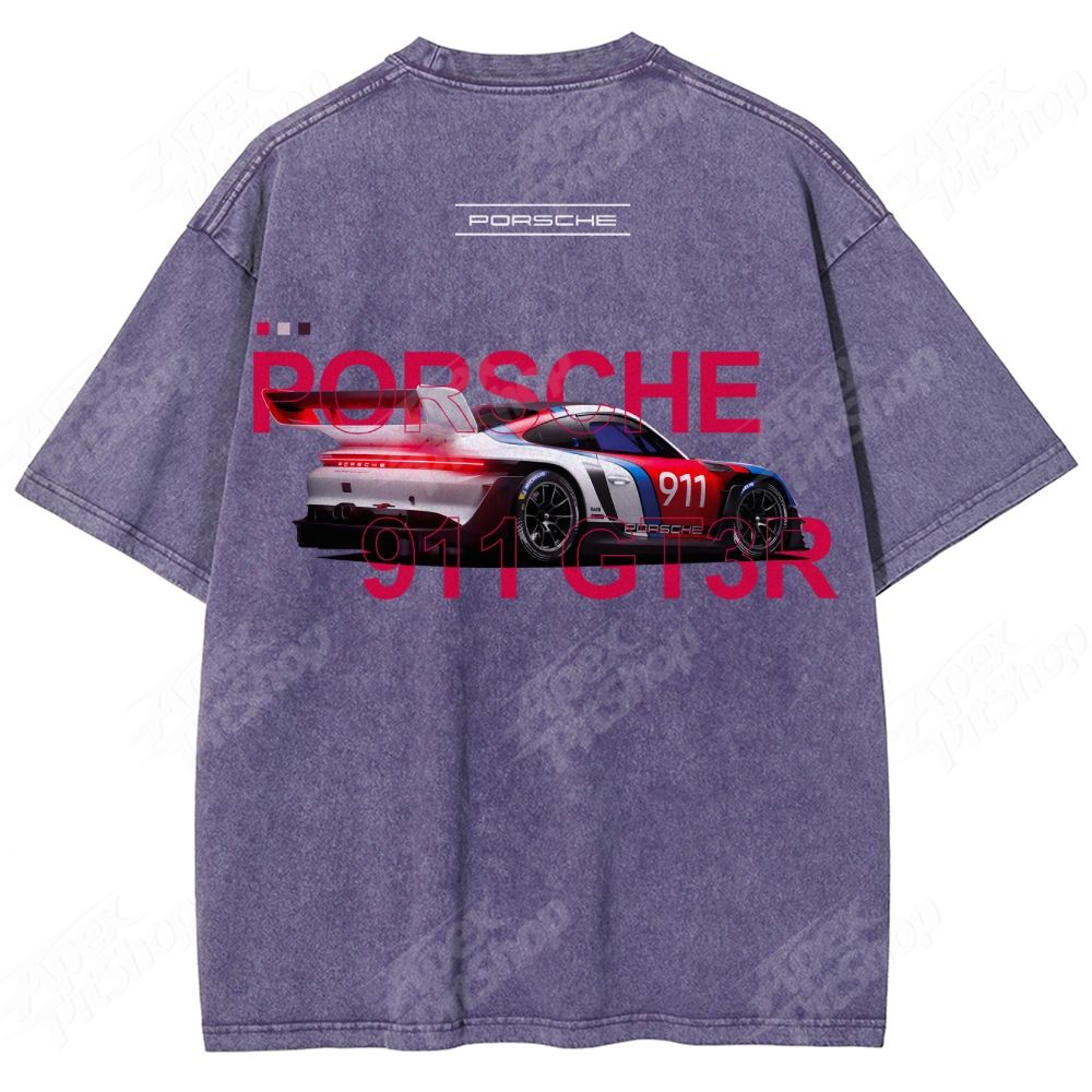 Custom Car Print T-Shirt · Show Your Uniqueness Unisex Fit Washed T-Shirt