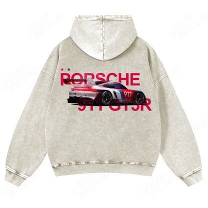 911 GT3R Unisex Fit Vintage Washed Hoodie