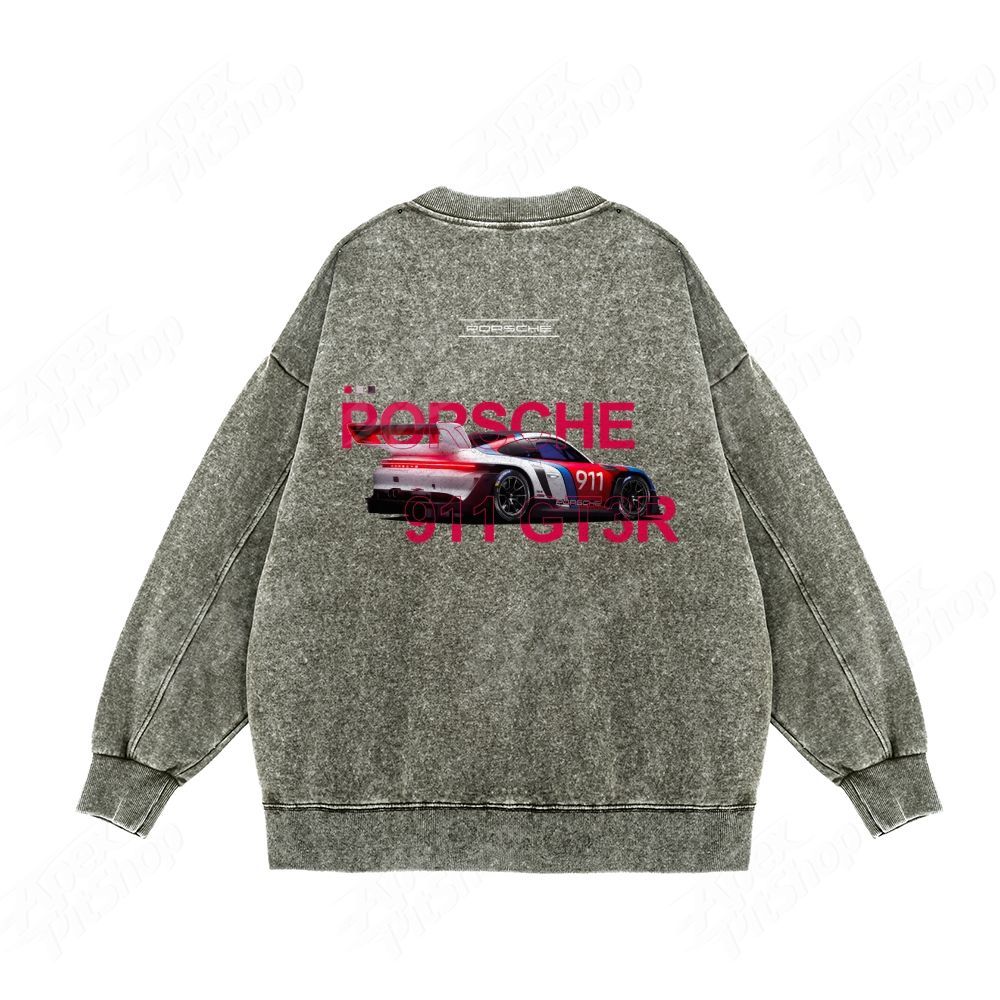 911 Or Custom Cars Unisex Washed Crewneck Sweatshirt