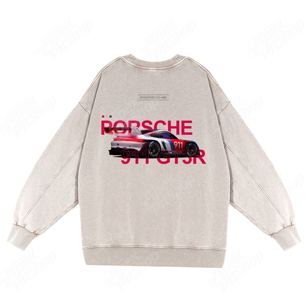 911 Or Custom Cars Unisex Washed Crewneck Sweatshirt