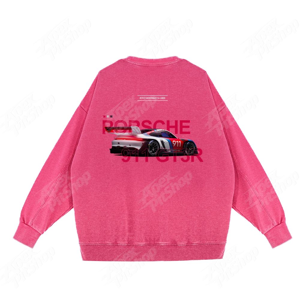 911 Or Custom Cars Unisex Washed Crewneck Sweatshirt