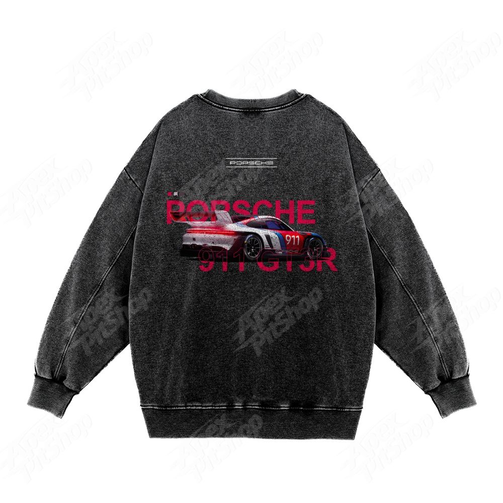 911 Or Custom Cars Unisex Washed Crewneck Sweatshirt