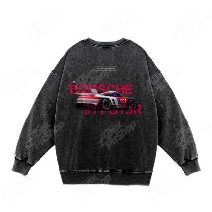 911 Or Custom Cars Unisex Washed Crewneck Sweatshirt