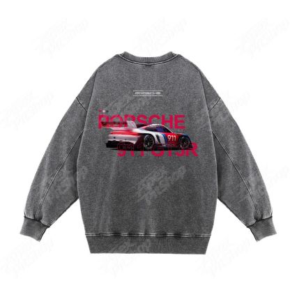 911 Or Custom Cars Unisex Washed Crewneck Sweatshirt