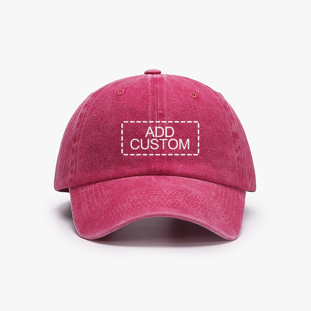 Photo Custom Unisex Washed Vintage Baseball Cap