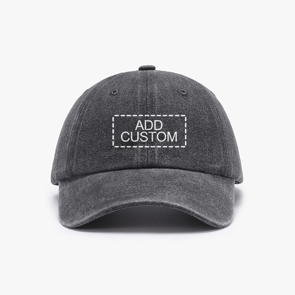 Photo Custom Unisex Washed Vintage Baseball Cap