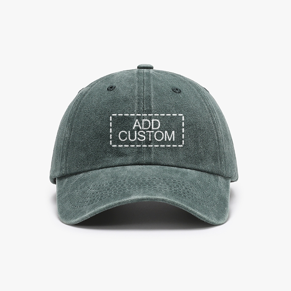 Photo Custom Unisex Washed Vintage Baseball Cap