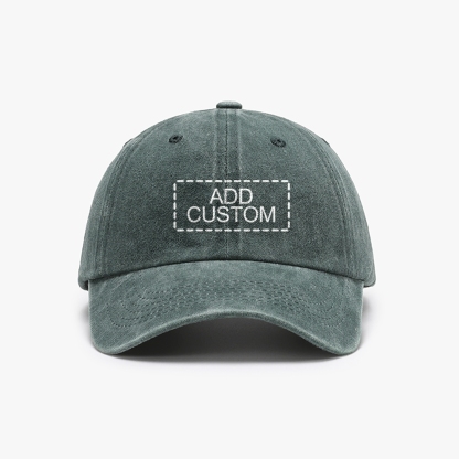 Photo Custom Unisex Washed Vintage Baseball Cap