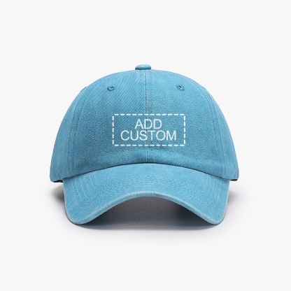 Photo Custom Unisex Washed Vintage Baseball Cap