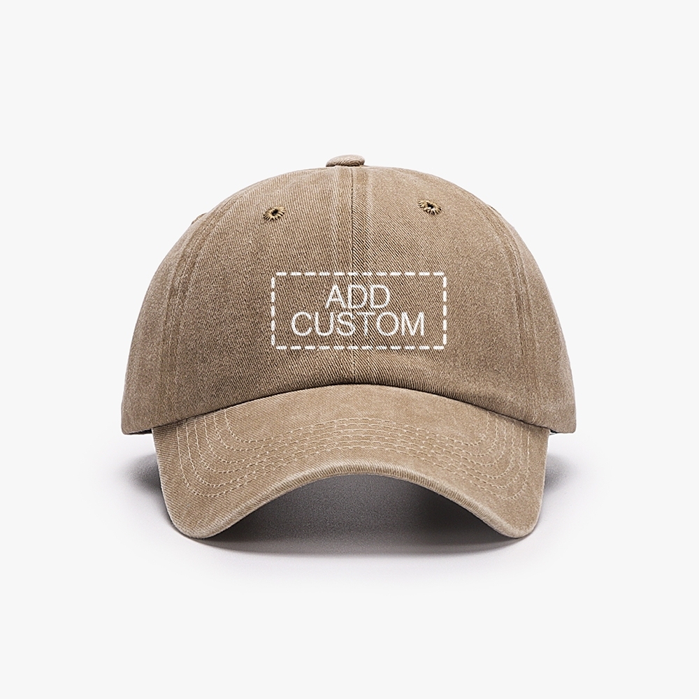 Photo Custom Unisex Washed Vintage Baseball Cap
