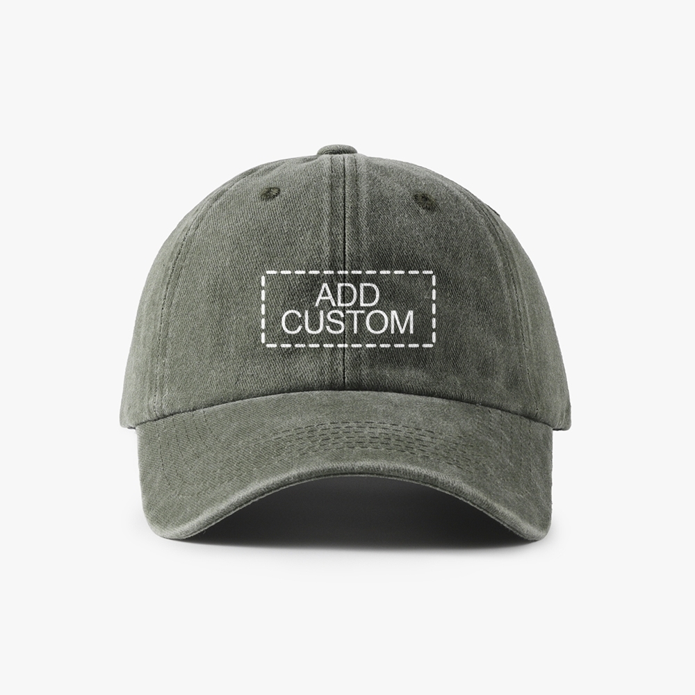 Photo Custom Unisex Washed Vintage Baseball Cap