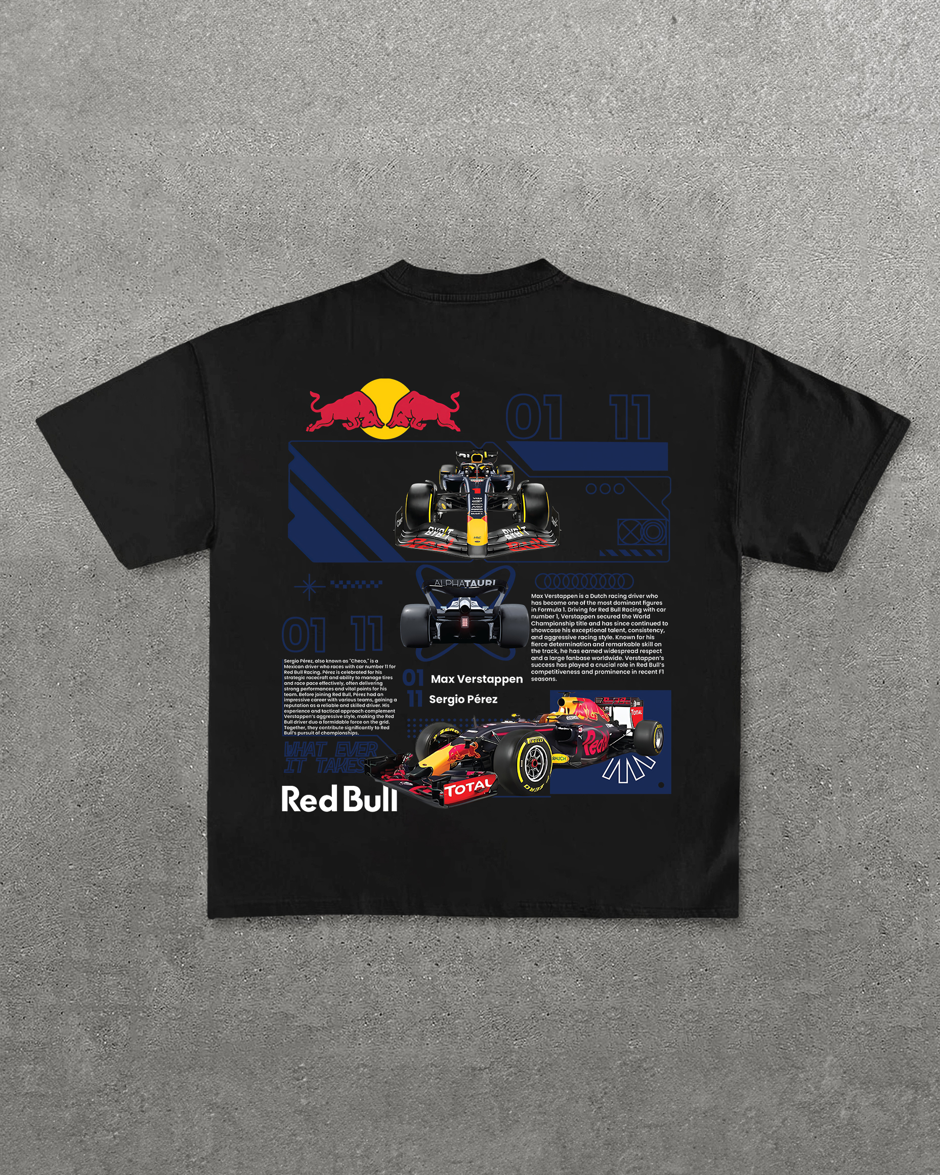 Red Bull Racing Printed Unisex Cotton T-shirt