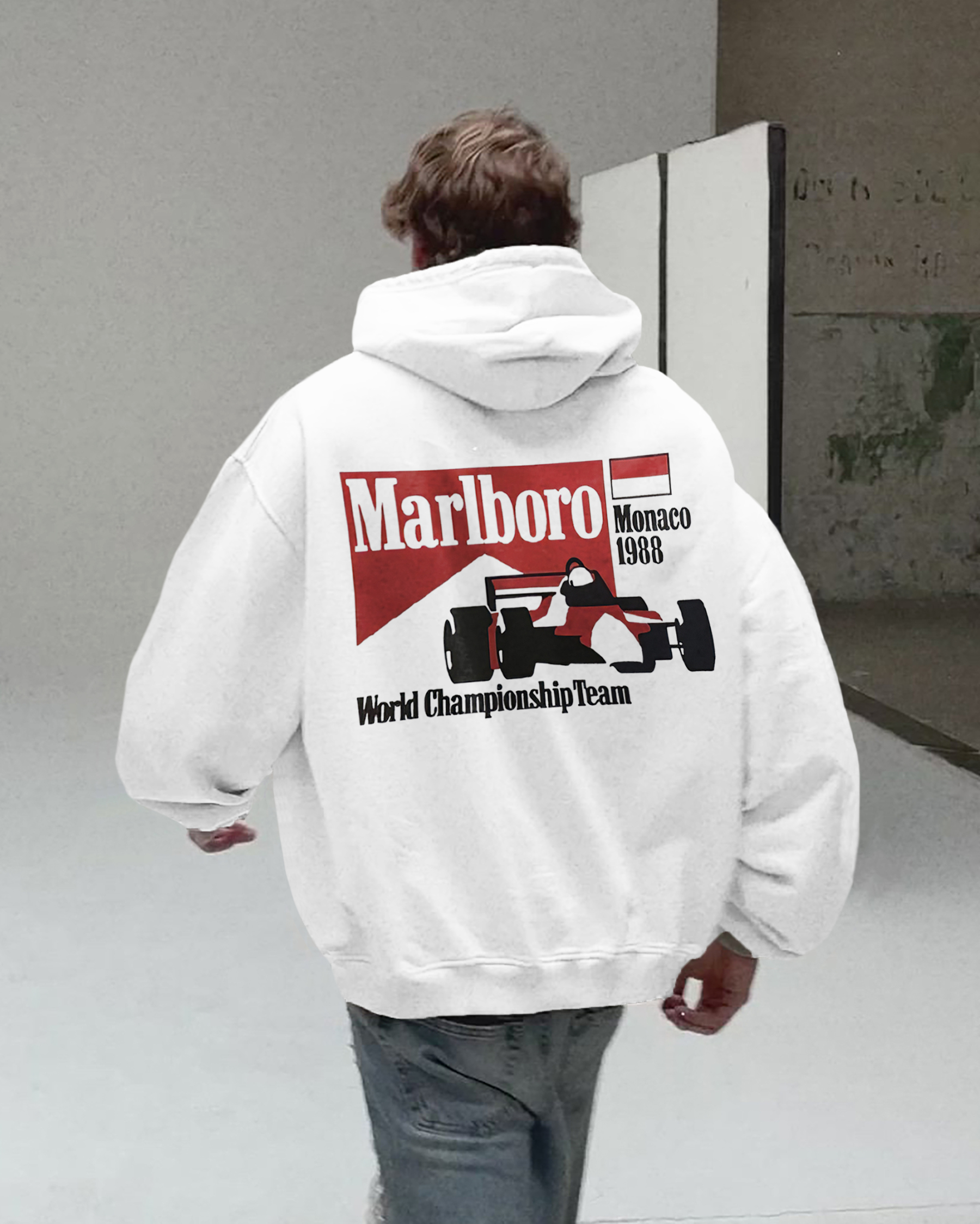 Marlboro World Championship Team Printed Unisex Cotton Hoodie