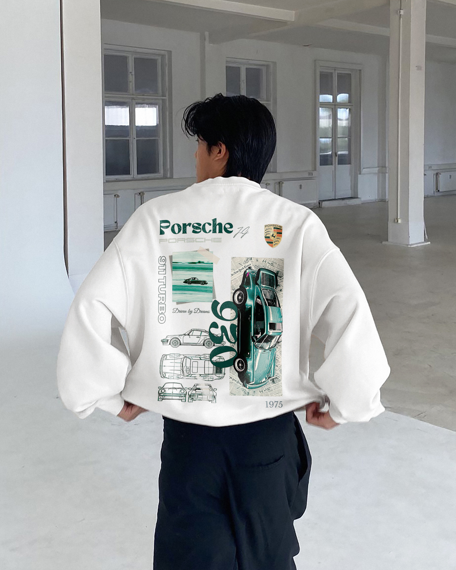 Porsche 911 Turbo Printed Men's Sweatshirt