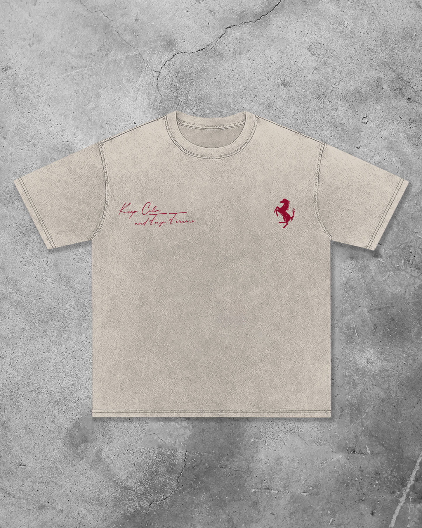 Charles Leclerc Printed Unisex Washed T-shirt