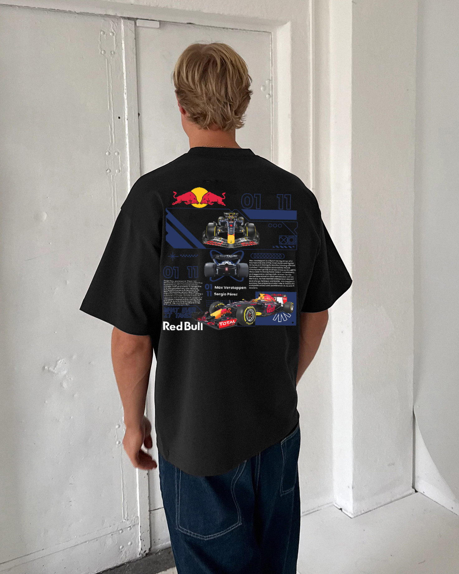 Red Bull Racing Printed Unisex Cotton T-shirt