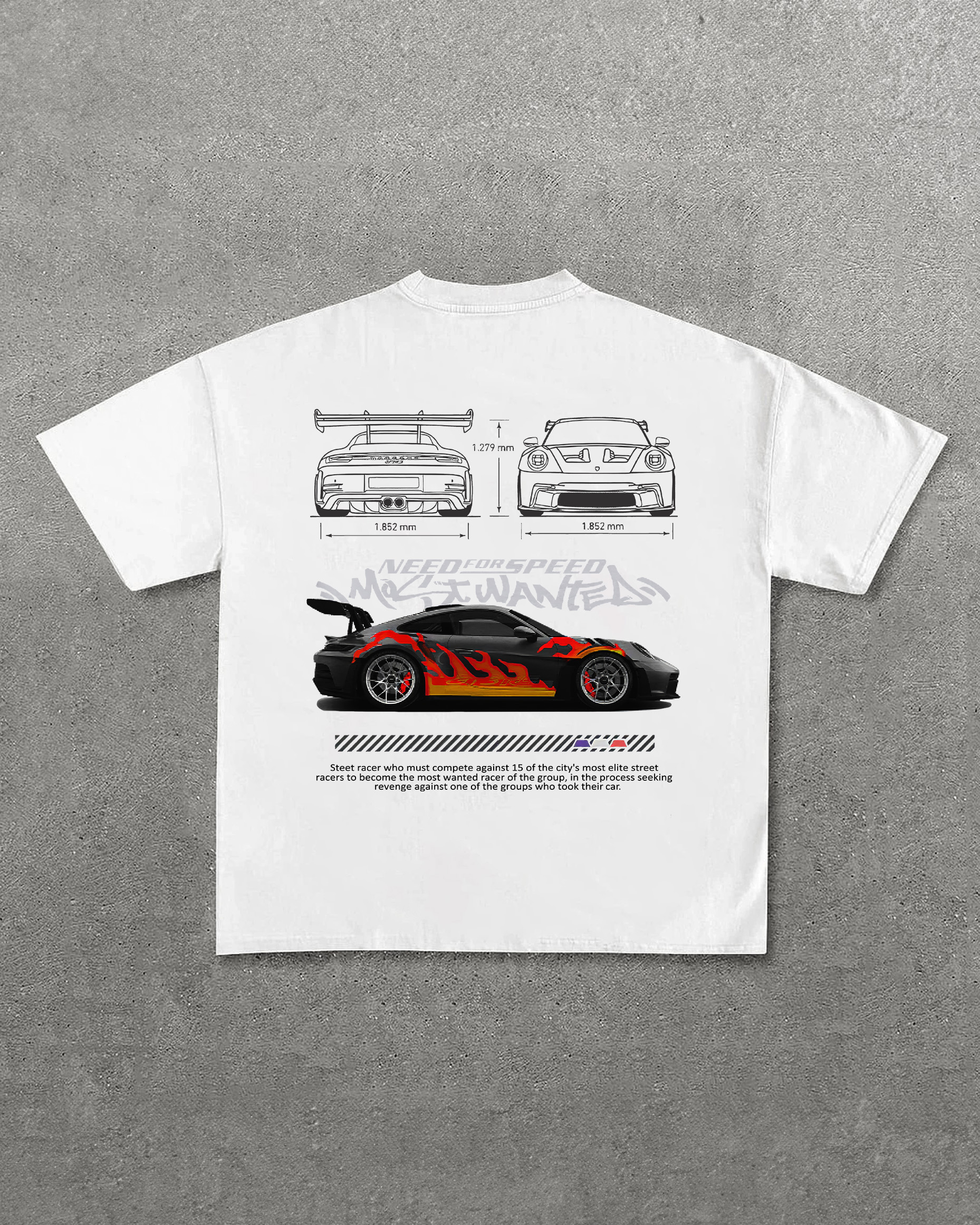 Need for speed printed oversized unisex T-shirts
